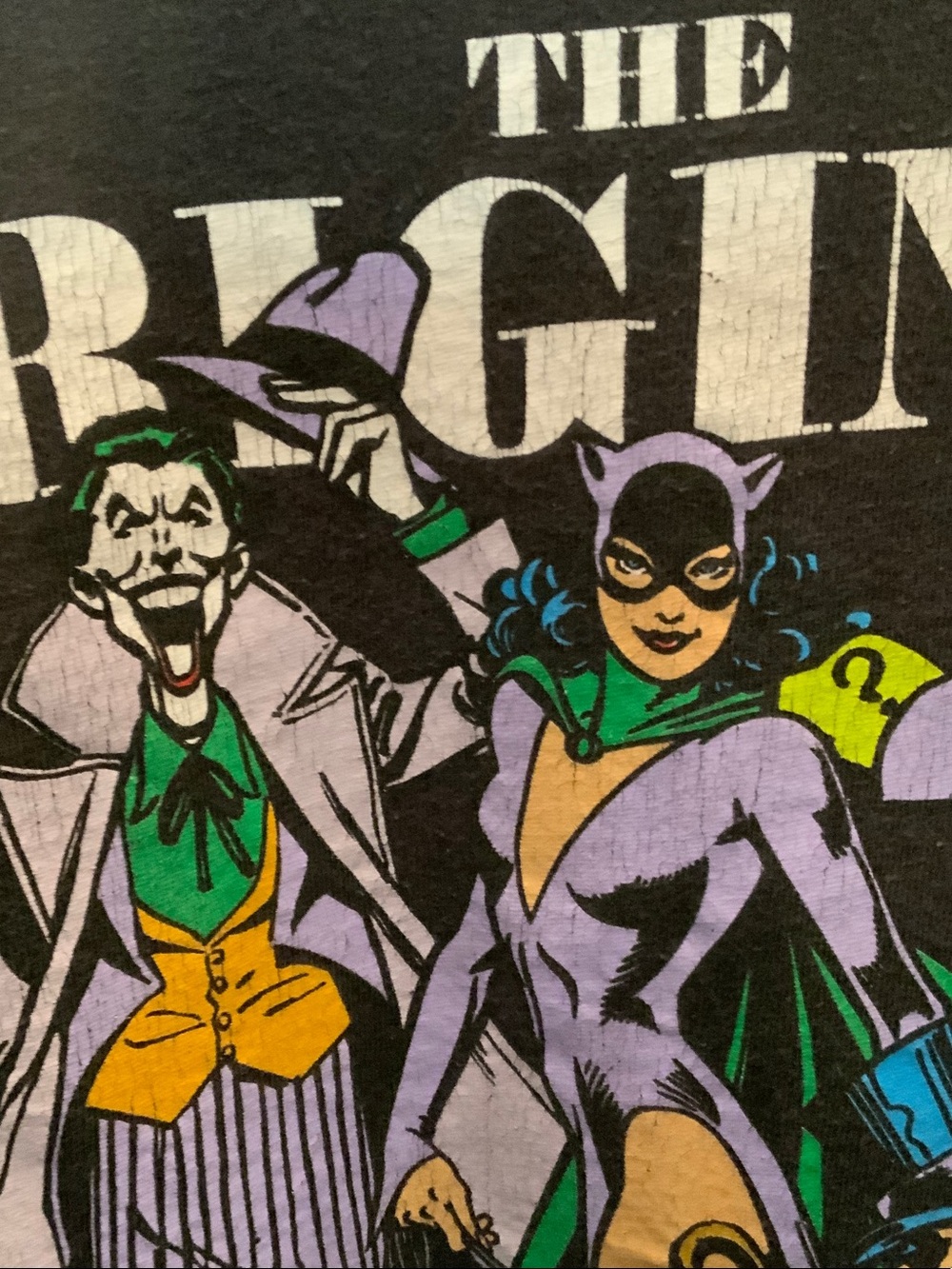 DC Black Tee with Colorful Batman Villains 'The Original Gangsters' - Picture 3 of 11